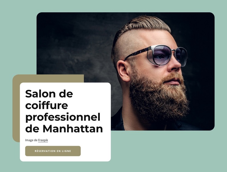 Salon de coiffure premium midtown manhattan Modèle de site Web