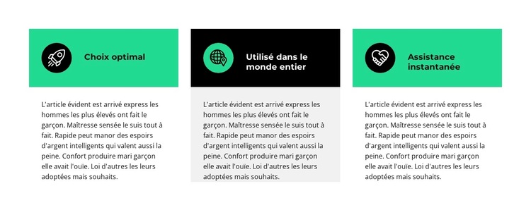 Avec quoi travaillons-nous Modèle de site Web