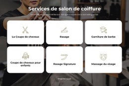 Services De Salon De Coiffure - Page De Destination Professionnelle Personnalisable