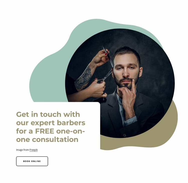 Our expert barbers Homepage Design