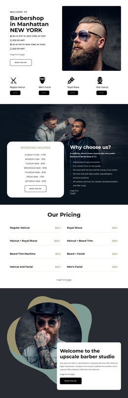 Hight Quality Grooming Services - HTML Landing Page