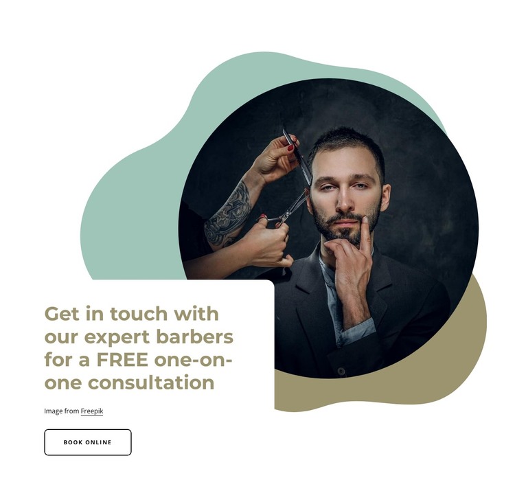 Our expert barbers HTML Template