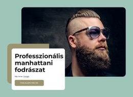 Prémium Fodrászat Manhattani Belvárosában - Ingyenes HTML-Sablon