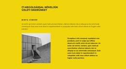 Építészeti Projekt - Céloldal Sablon