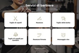 Mockup Di Sito Web Premium Per Servizi Di Barbiere