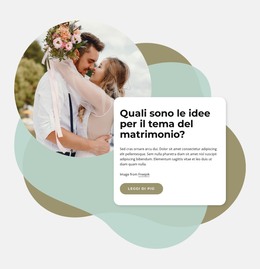 Idee Per Il Tema Del Matrimonio - Modello Di Pagina HTML