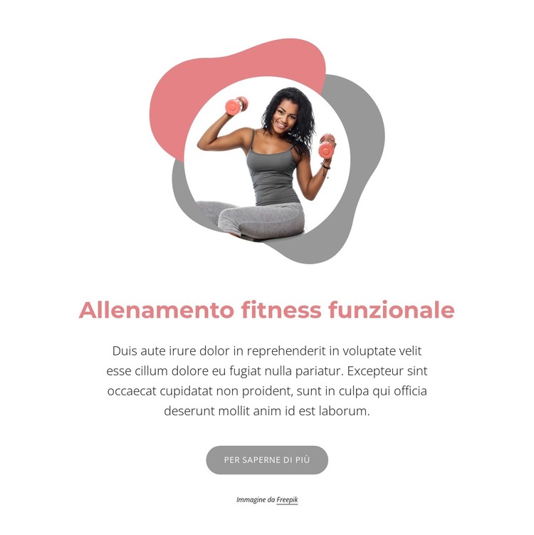 Allenamento funzionale certificato Modello HTML