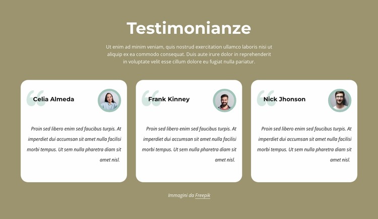 Testimonianze sui nostri servizi di barbiere Modello Joomla