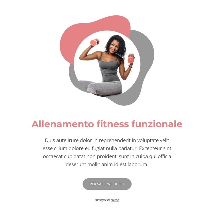 Allenamento funzionale certificato Un modello di pagina