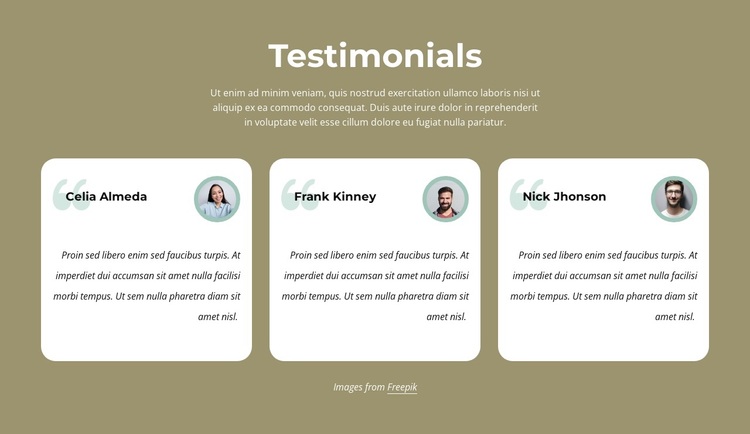 Testimonials about our barbering services Joomla Page Builder
