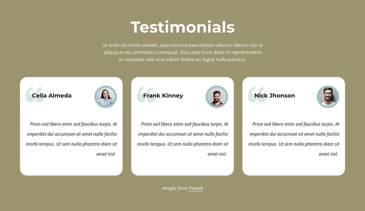 Testimonials about our barbering services Joomla Template