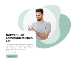 Netwerk- En Communicatiebeheer - Aanpasbare Professionele Landingspagina