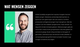 Pagina-HTML Voor Zakelijke Mening