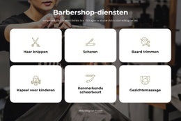 Barbershop Diensten - HTML Web Page Builder