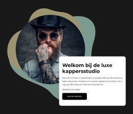 Kappersstudio - Persoonlijk Websitesjabloon