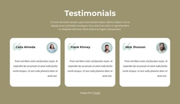 Testimonials About Our Barbering Services - One Page Design