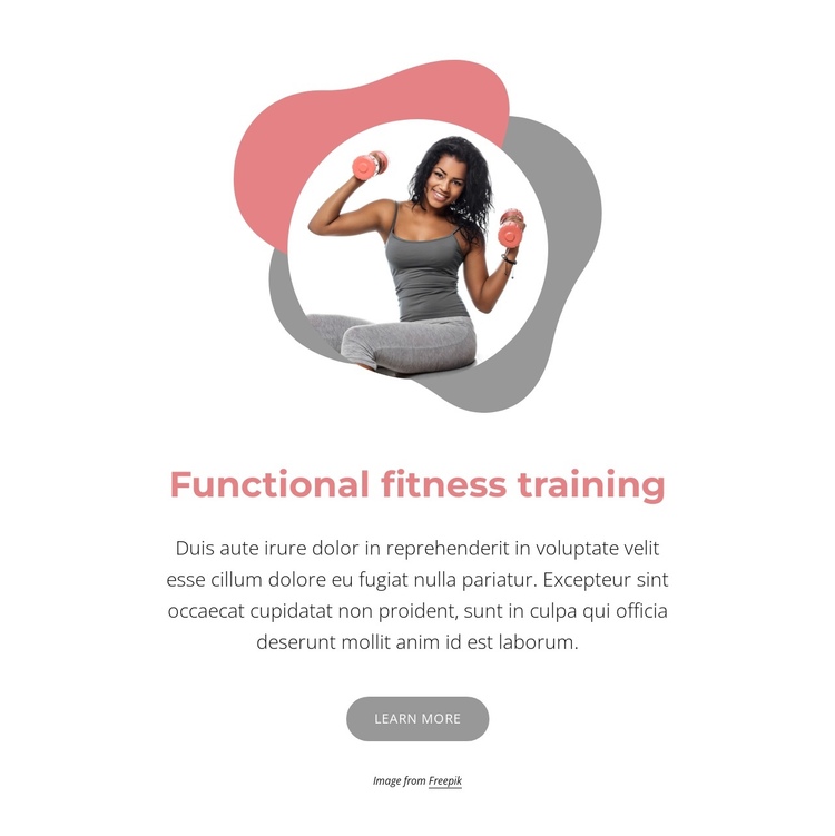 Certified functional training One Page Template