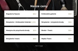 Ceny W Naszym Salonie Fryzjerskim Prosty Szablon HTML CSS