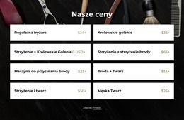 Ceny W Naszym Salonie Fryzjerskim - Szablon Witryny