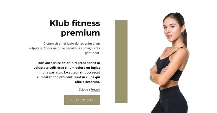 Klub sportowy premium Szablon