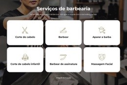 Serviços De Barbearia - Construtor De Sites Personalizados