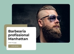 Barbearia Premium No Centro De Manhattan - Construtor De Sites