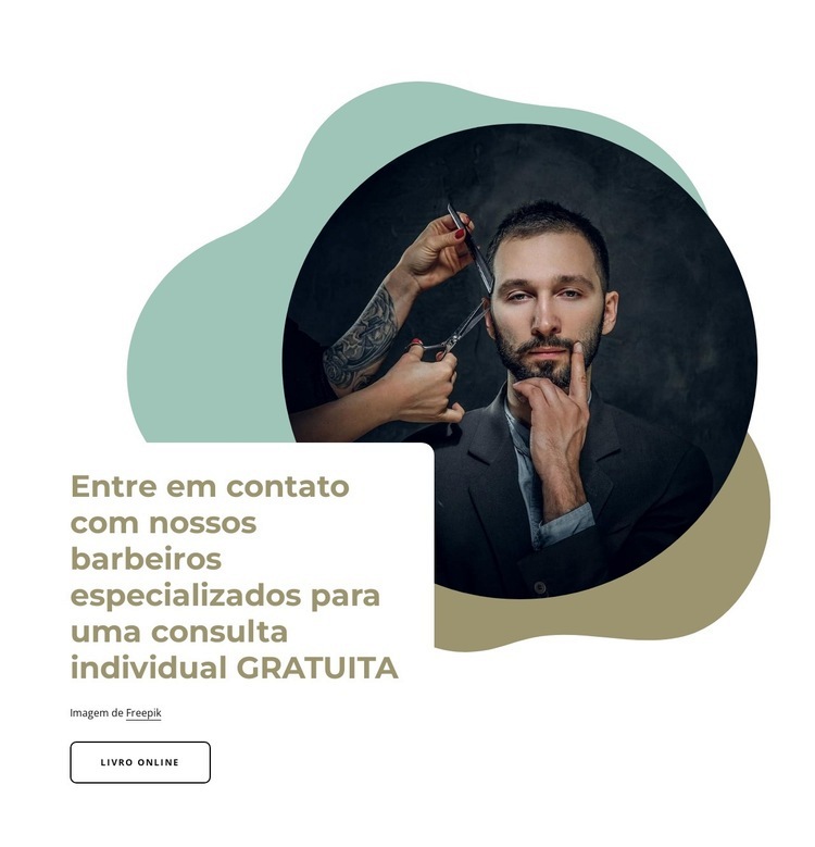 Nossos barbeiros especialistas Construtor de sites HTML