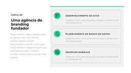 Criação De Uma Linha De Negócios - Design Moderno Do Site