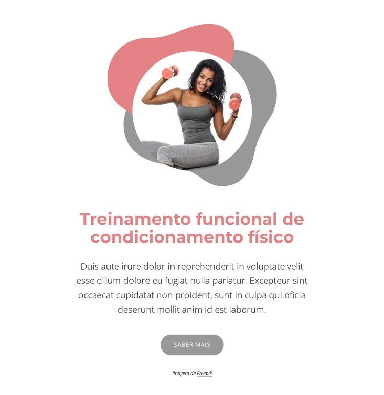 Treinamento funcional certificado Maquete do site