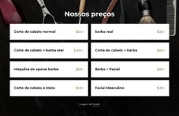 Nossos Preços De Barbearia