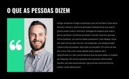 Opinião Comercial - Modelo De Site Pessoal