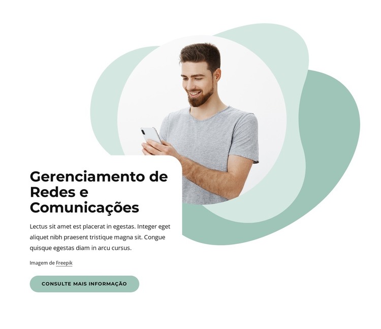 Gerenciamento de redes e comunicações Modelo HTML