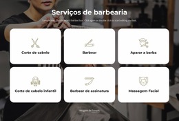 Serviços De Barbearia Construtor Joomla