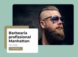 SEO Da Página De Destino Para Barbearia Premium No Centro De Manhattan