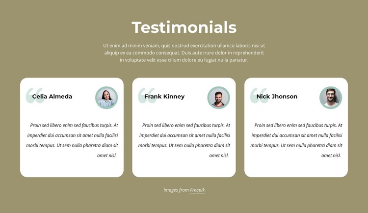 Testimonials about our barbering services Static Site Generator