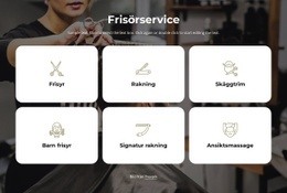 Webbplatsdesign För Frisörtjänster