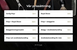 Temalayoutfunktion För Vår Barbershop Priser