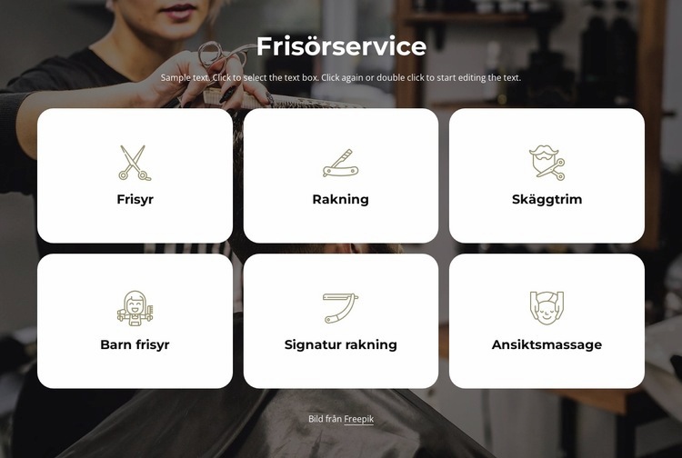 Frisörtjänster WordPress -tema