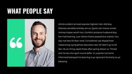 Business Opinion - Personal Website Template