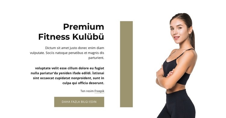 Premium spor kulübü Açılış sayfası