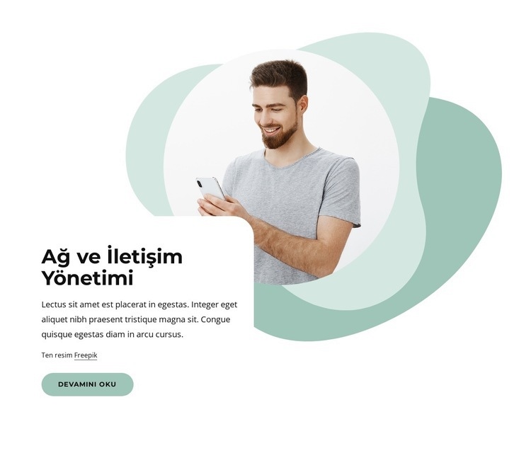 Ağ ve iletişim yönetimi HTML5 Şablonu