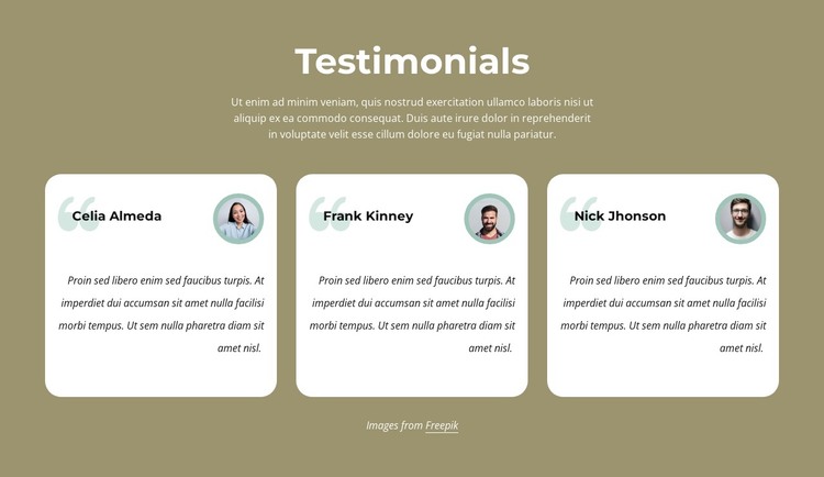 Testimonials about our barbering services Web Design