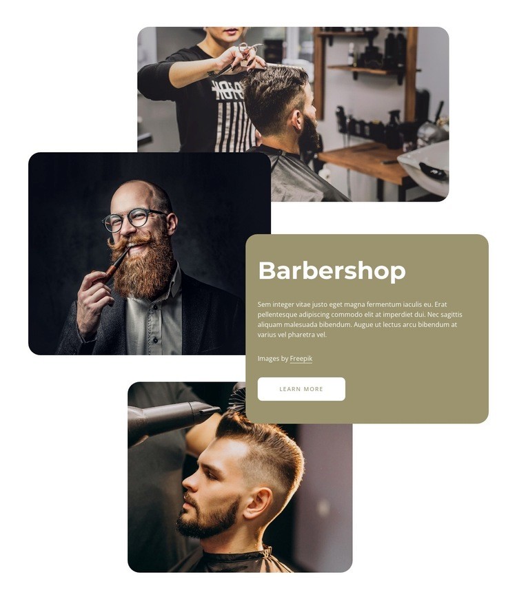 The best barbers in London Web Page Design