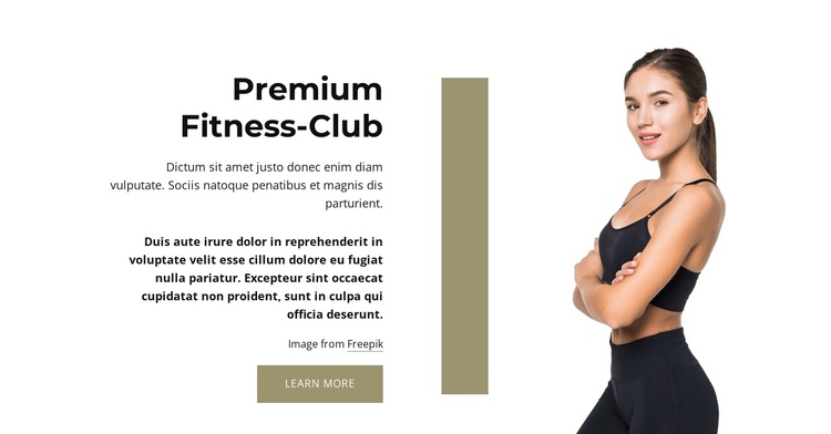 Premium sport club Website Builder Software