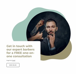 Our Expert Barbers - Beautiful Website Design