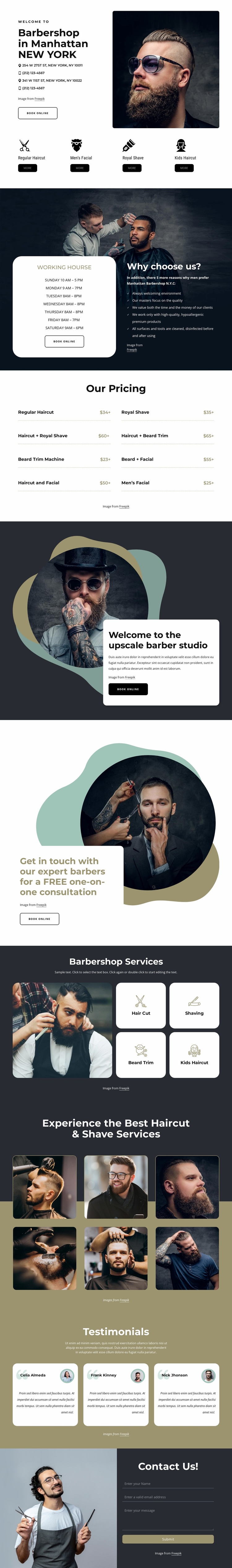 Hight quality grooming services Website Design