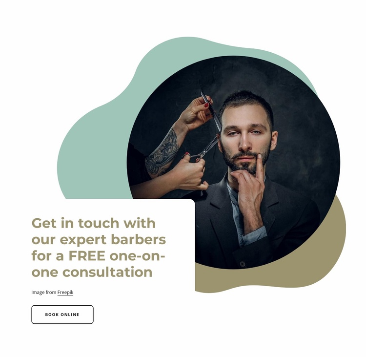 Our expert barbers Landing Page