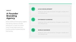 Creation Of A Business Line - Custom WordPress Theme
