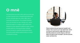 O Sobě – Šablona Návrhu Webu
