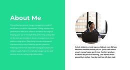 HTML5 Template For About Myself
